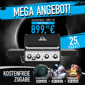 Broil King Crown 440 Bundle inkl. Abdeckhaube und Grillzange - Grillstar.deBroil King Crown 440 Bundle inkl. Abdeckhaube und GrillzangeGrillbundleBroil KingGrillstar.de