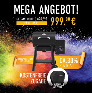 Broil King Crown Pellet 400 Bundle inkl. Abdeckhaube - Grillstar.deBroil King Crown Pellet 400 Bundle inkl. AbdeckhaubeGrillbundleBroil KingGrillstar.de