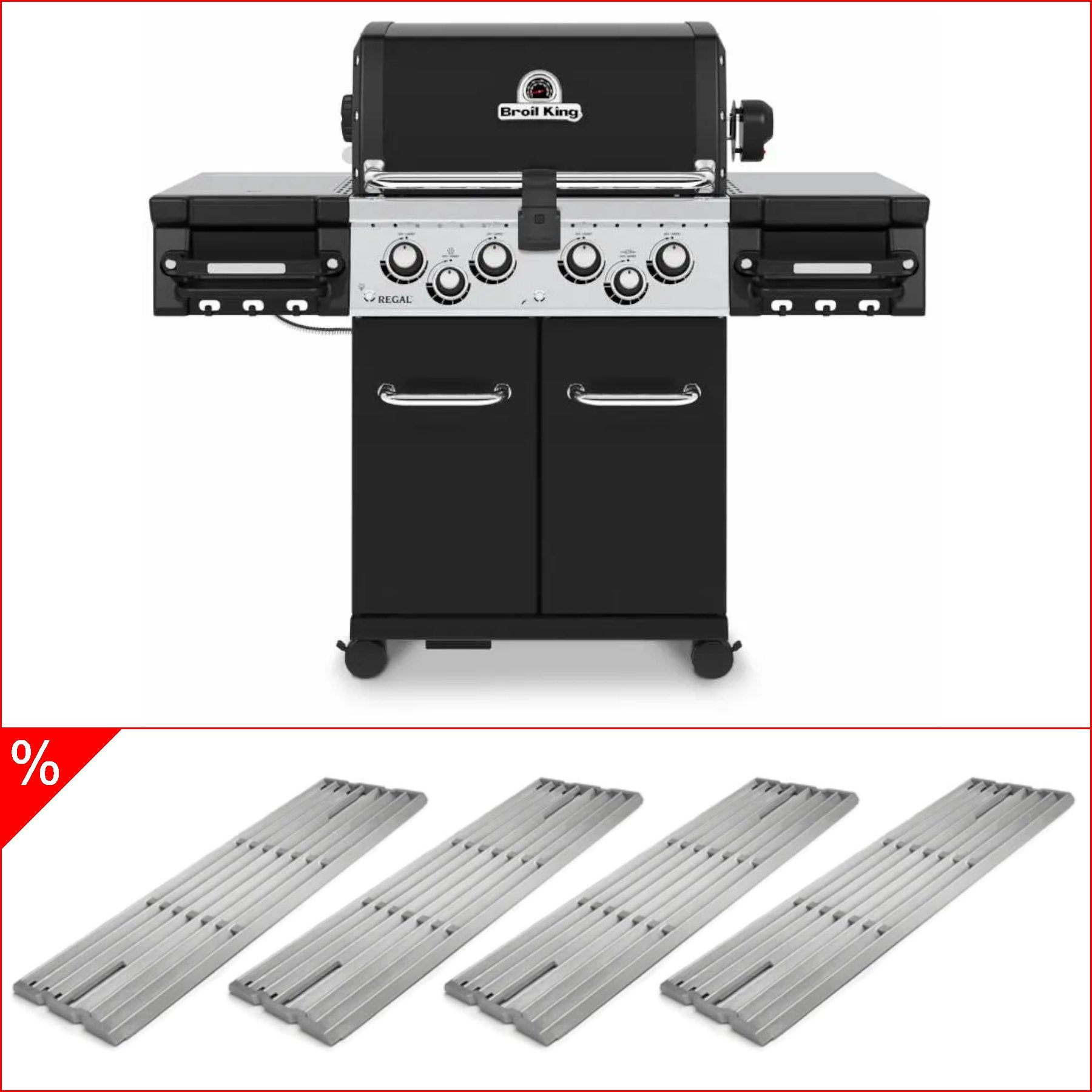 Broil King Regal 490 inkl. Drehspieß & 4 Edelstahlgussroste - Grillstar.deBroil King Regal 490 inkl. Drehspieß & 4 EdelstahlgussrosteBroil KingGrillstar.de996282_4x11249