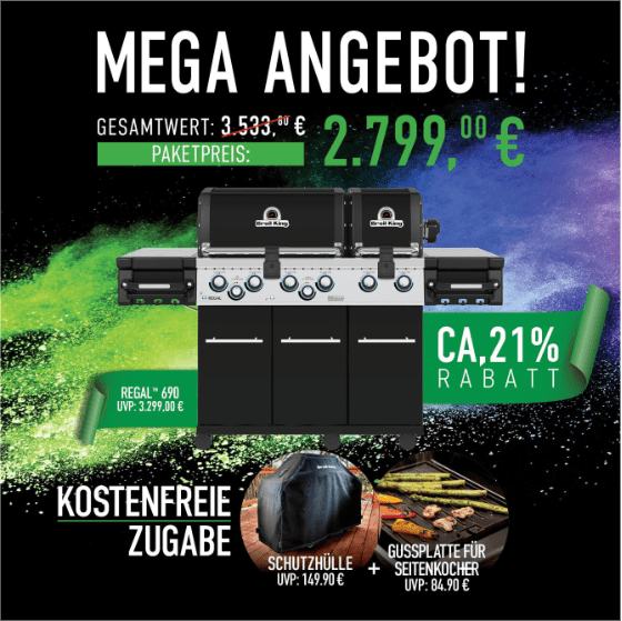 Broil King Regal 690 Bundle inkl. Abdeckhaube & Gussplatte - Grillstar.deBroil King Regal 690 Bundle inkl. Abdeckhaube & GussplatteGrillbundleBroil KingGrillstar.de