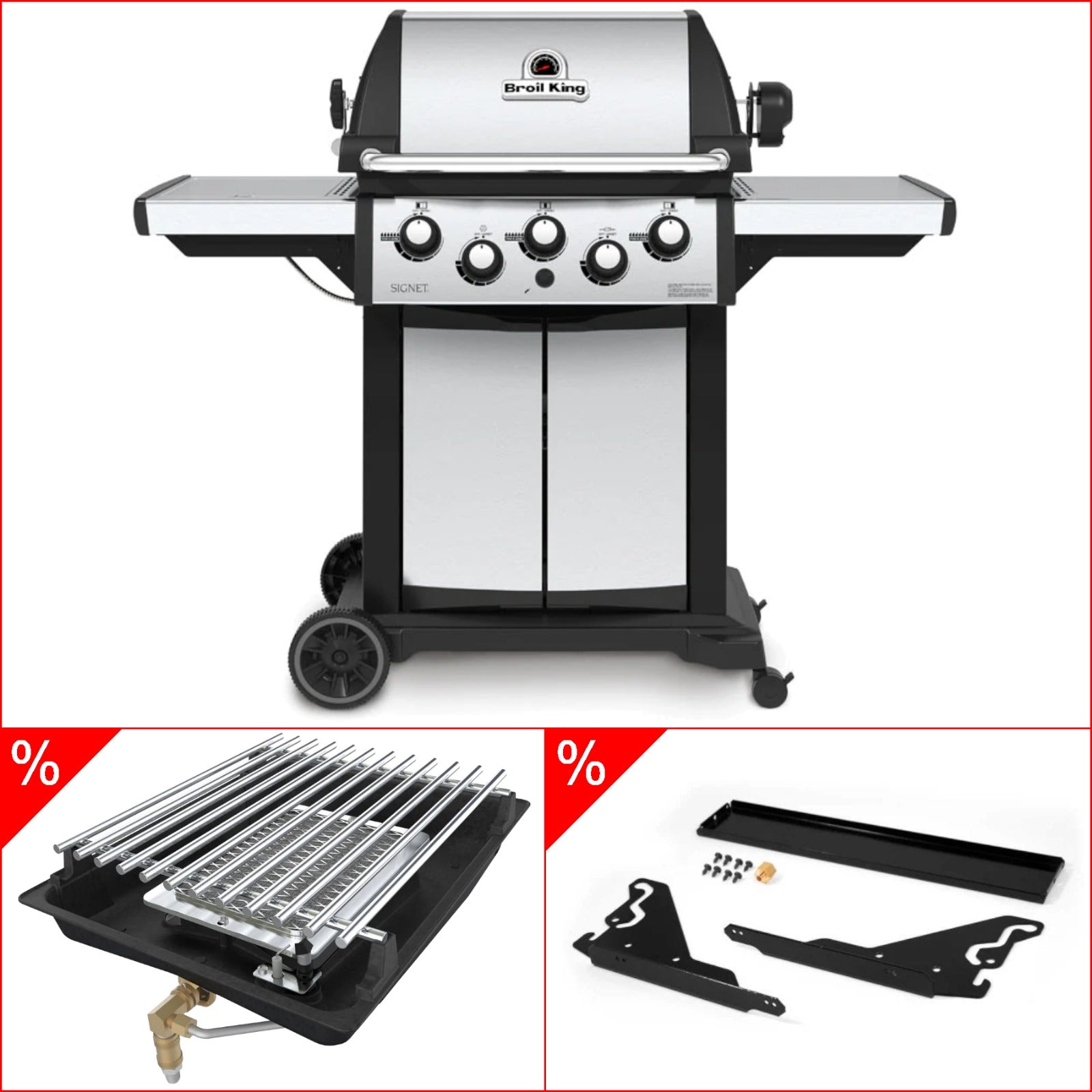 Broil King Signet 390 IR inkl. Drehspieß & Infrarotbrenner Umrüst - Kit - Grillstar.deBroil King Signet 390 IR inkl. Drehspieß & Infrarotbrenner Umrüst - KitBroil KingGrillstar.de946882_18672_18679