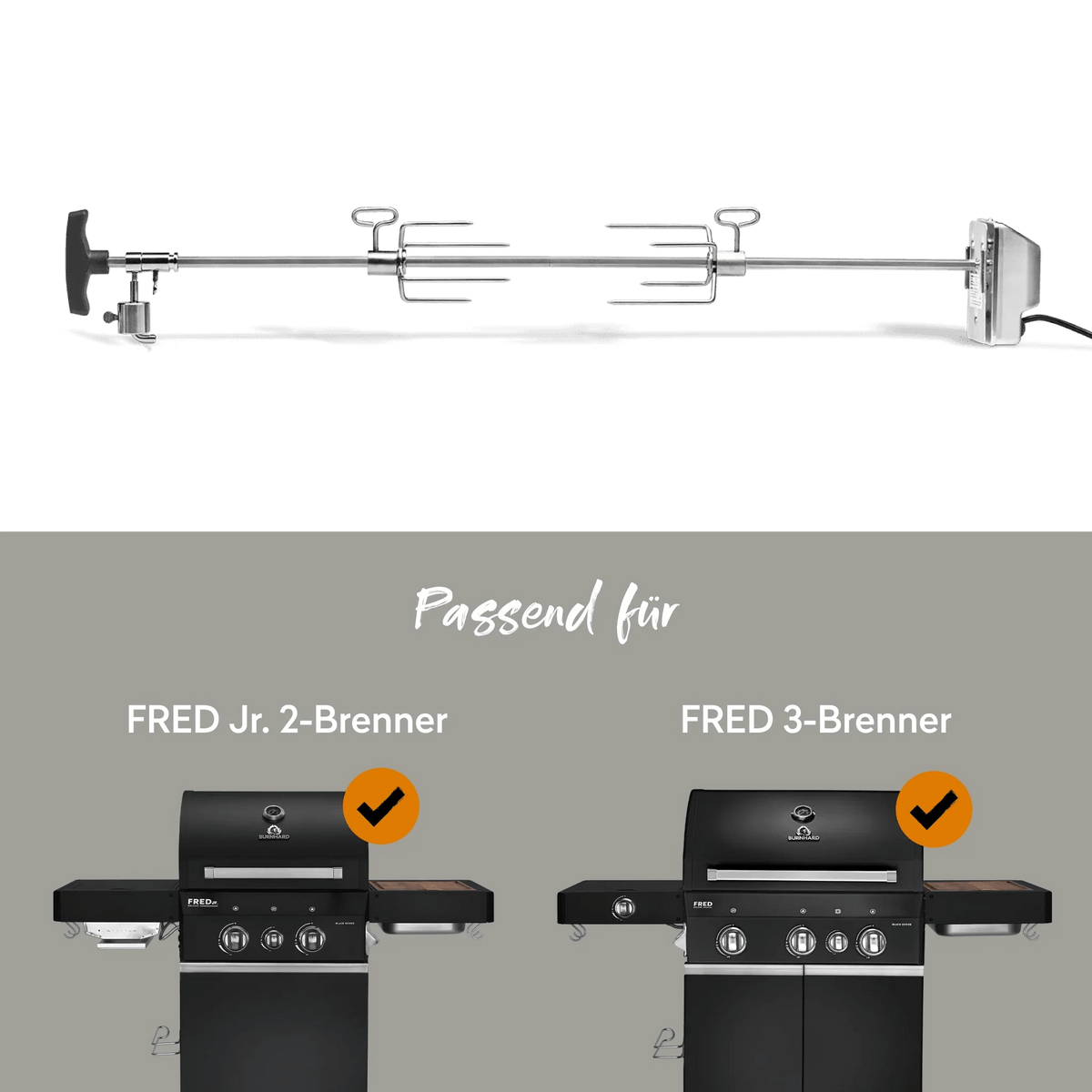 Burnhard Drehspieß FRED Jr. & FRED - Grillstar.deBurnhard Drehspieß FRED Jr. & FREDBurnhardGrillstar.de