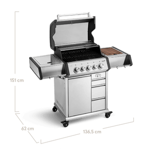 Burnhard EARL Premium - Gasgrill 3 - Brenner Edelstahl mit Gusseisenrost - Grillstar.deBurnhard EARL Premium - Gasgrill 3 - Brenner Edelstahl mit GusseisenrostGrillBurnhardGrillstar.de
