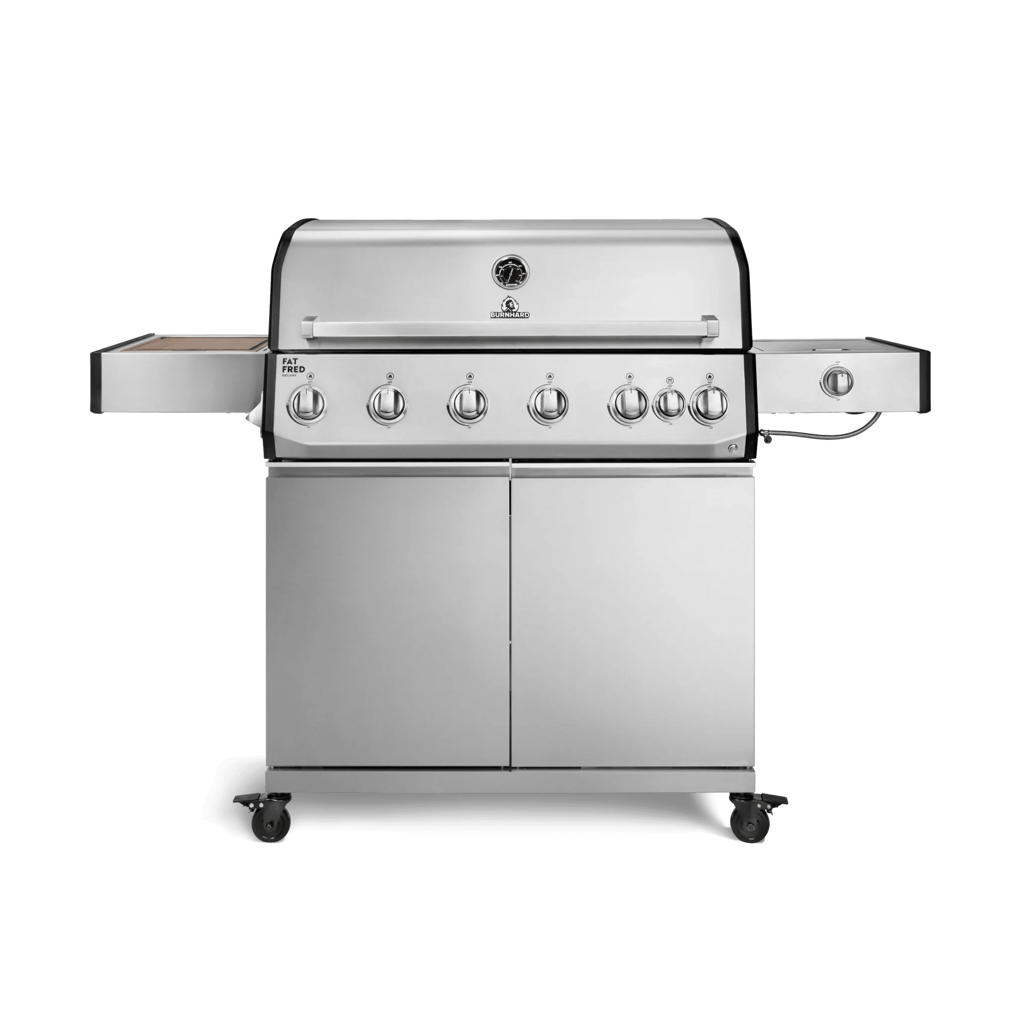 Burnhard Fat FRED Deluxe Gasgrill 6 - Brenner Edelstahl mit Edelstahlrost Series 4 - Grillstar.deBurnhard Fat FRED Deluxe Gasgrill 6 - Brenner Edelstahl mit Edelstahlrost Series 4BurnhardGrillstar.de