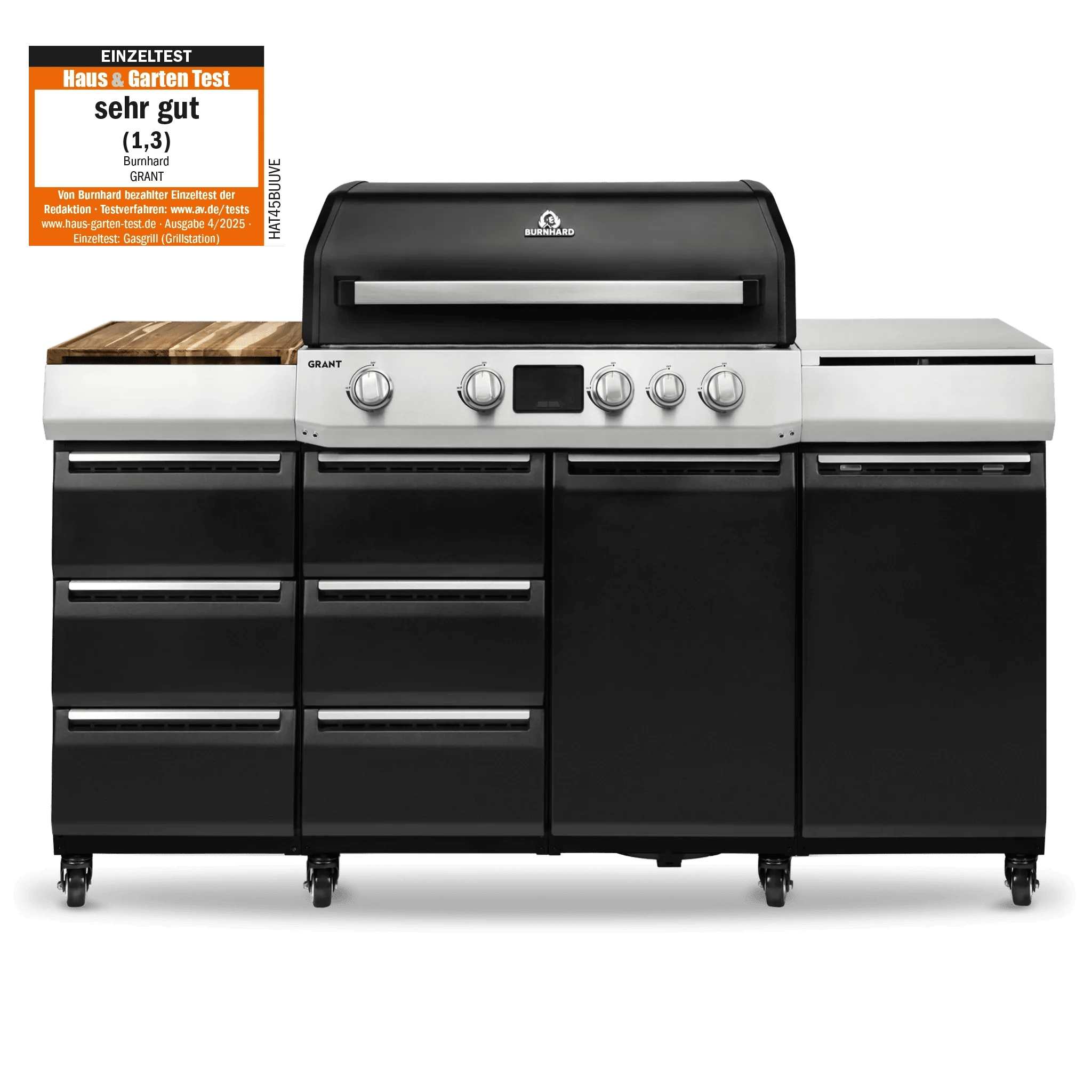 Burnhard GRANT Pro - Modularer Gasgrill 4 - Brenner mit Schubladen und Gusseisenrost - Grillstar.deBurnhard GRANT Pro - Modularer Gasgrill 4 - Brenner mit Schubladen und GusseisenrostGrillBurnhardGrillstar.de