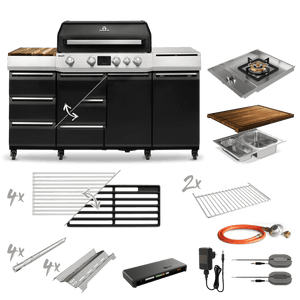 Burnhard GRANT Pro - Modularer Gasgrill 4 - Brenner mit Türen und Gusseisenrost - Grillstar.deBurnhard GRANT Pro - Modularer Gasgrill 4 - Brenner mit Türen und GusseisenrostGrillBurnhardGrillstar.de