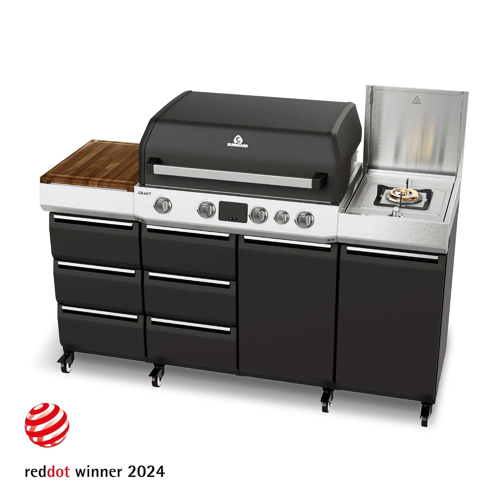 Burnhard GRANT Pro - Modularer Gasgrill 4 - Brenner mit Türen und Gusseisenrost - Grillstar.deBurnhard GRANT Pro - Modularer Gasgrill 4 - Brenner mit Türen und GusseisenrostGrillBurnhardGrillstar.de