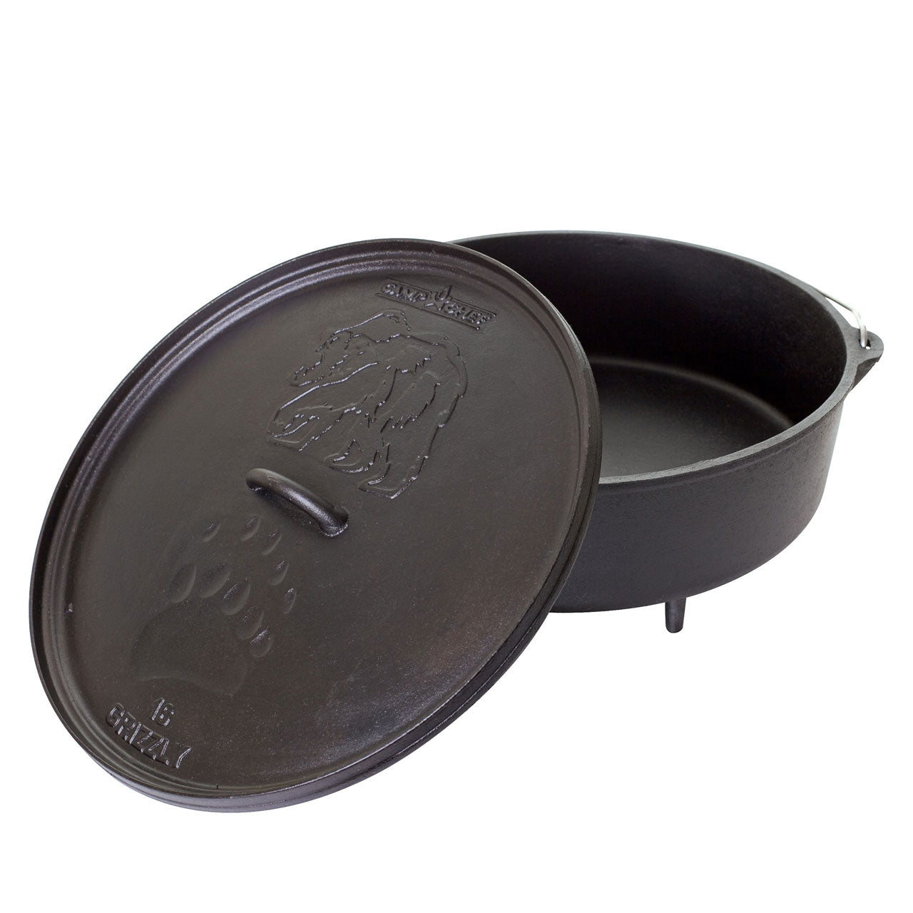 Camp Chef Dutch Oven Classic, 16" inkl. Fetttrennspray & Happy Piggy Rub, 10% Rabatt