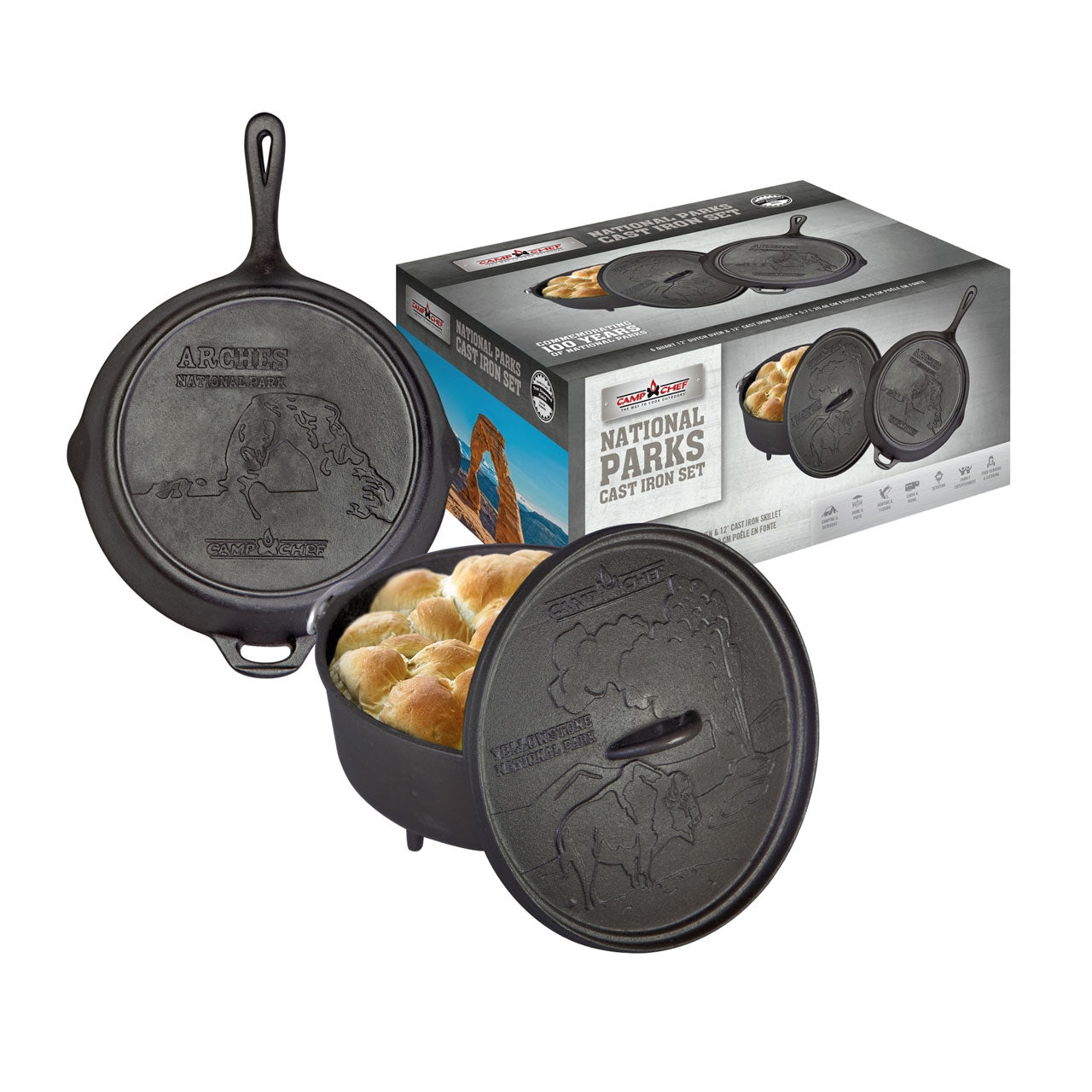 Camp Chef Nationalpark Set Dutch Oven & Pfanne