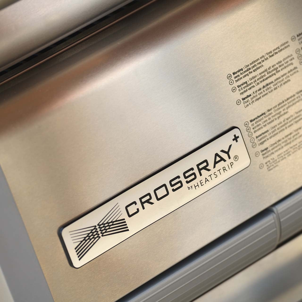 Crossray+ 4 Built In, 4 Infrarot-Keramikbrenner, 85 x 40 cm Grillfläche, Gusseisenroste