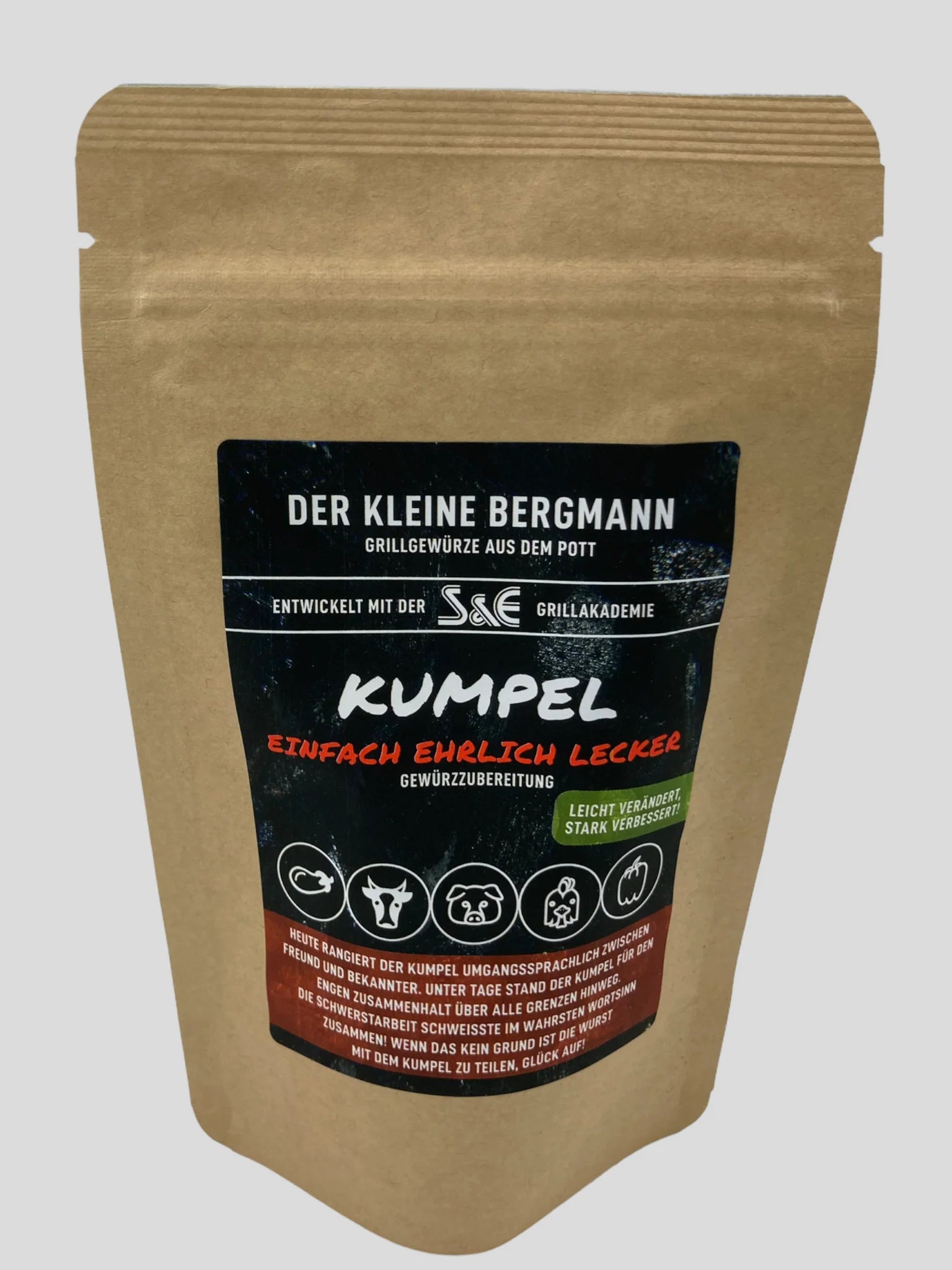 Der Kleine Bergmann Kumpel Grillmeisters Liebling, 100g Beutel - Grillstar.deDer Kleine Bergmann Kumpel Grillmeisters Liebling, 100g BeutelDer kleine BergmannGrillstar.de