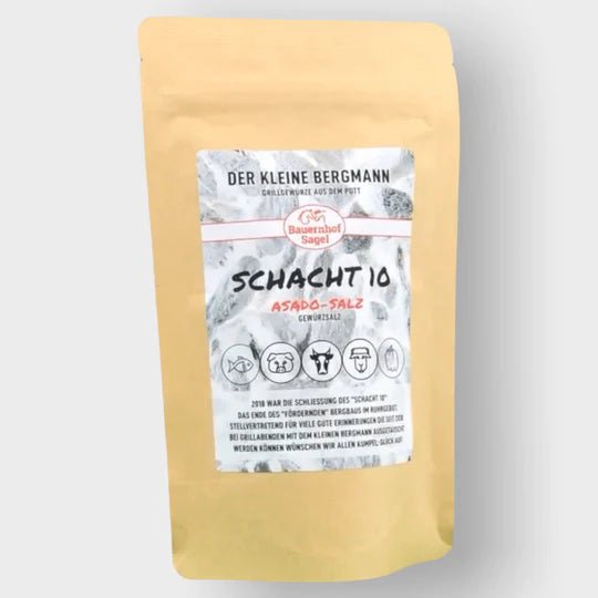 Der Kleine Bergmann Schacht10 Asado - Salz, 100g Beutel - Grillstar.deDer Kleine Bergmann Schacht10 Asado - Salz, 100g BeutelDer kleine BergmannGrillstar.de