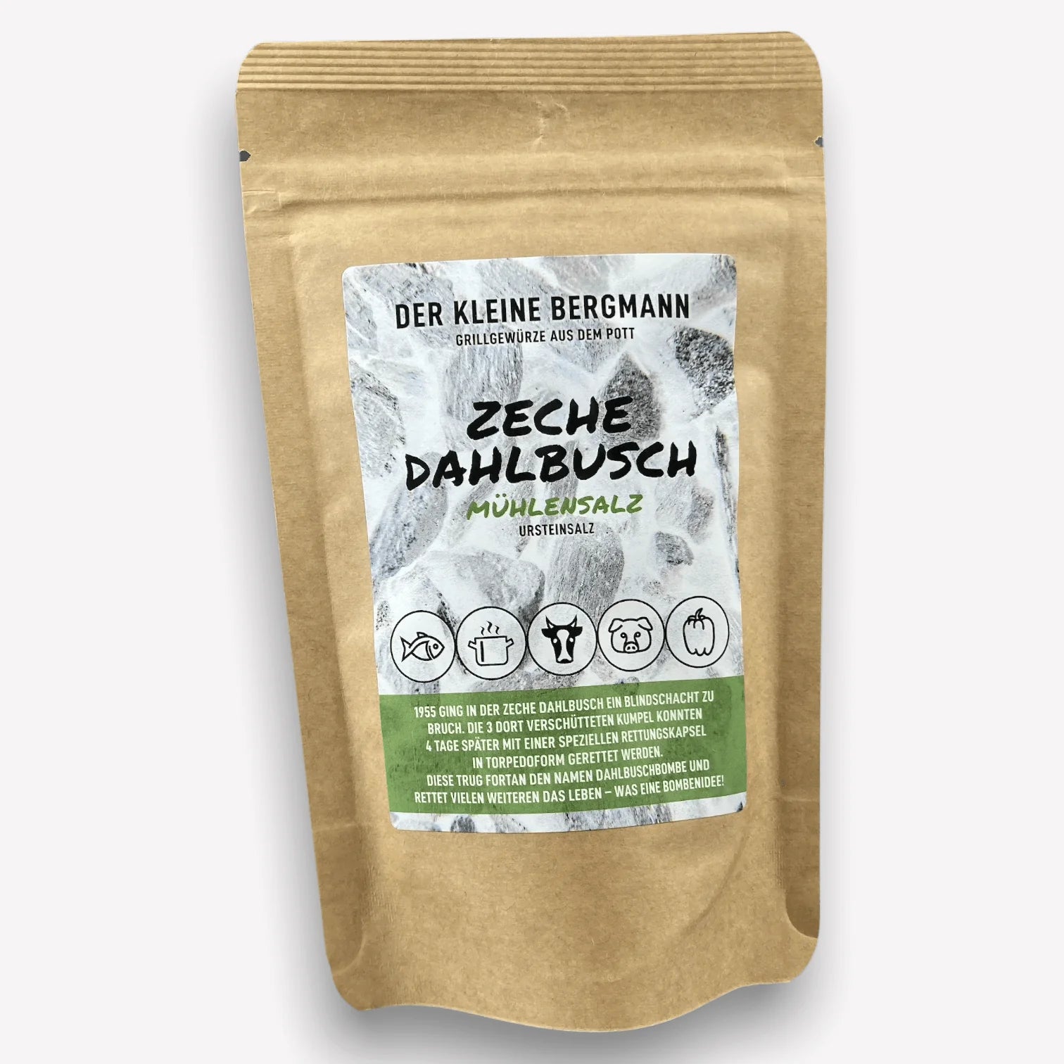 Der Kleine Bergmann Zeche Dahlbusch Mühlensalz, 200g Beutel - Grillstar.deDer Kleine Bergmann Zeche Dahlbusch Mühlensalz, 200g BeutelDer kleine BergmannGrillstar.de