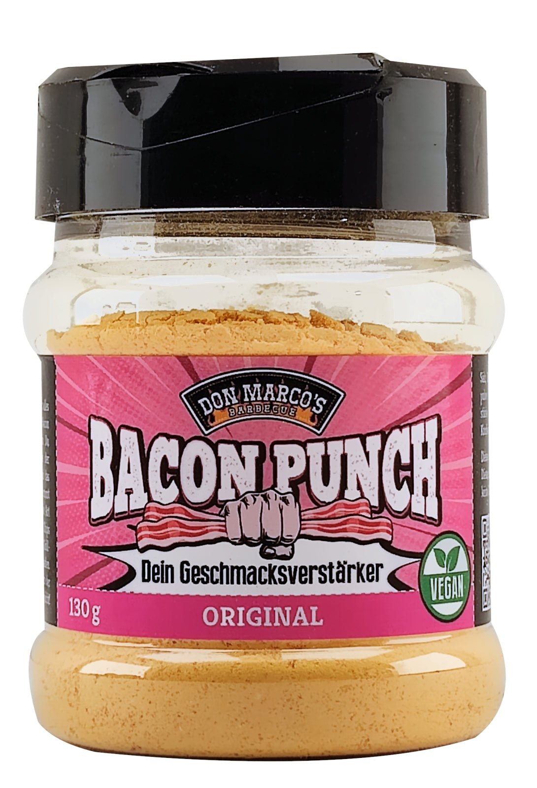 Don Marco’s Barbecue Bacon Punch Original, 130g - Grillstar.deDon Marco’s Barbecue Bacon Punch Original, 130gDon Marco'sGrillstar.dedm105 - 151 - 1304260266354033