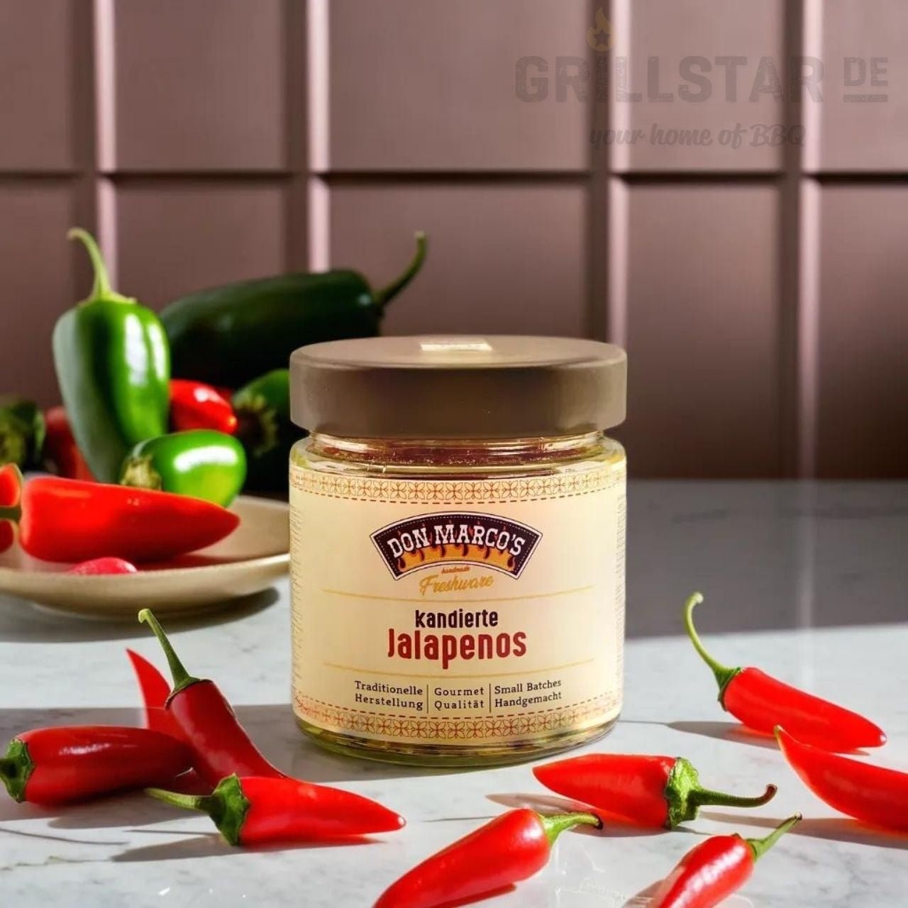 Don Marcos kandierte Jalapenos, 70g - Grillstar.deDon Marcos kandierte Jalapenos, 70gDon Marco'sGrillstar.dedm720 - 0054260266354644