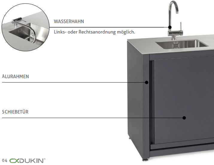 Dukin Outdoorküchen CookOUT® Blank 195 - Grillstar.deDukin Outdoorküchen CookOUT® Blank 195DukinGrillstar.de