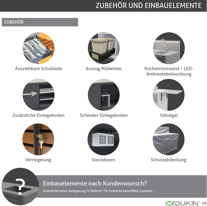 Dukin Outdoorküchen CookOUT® Blank 195 - Grillstar.deDukin Outdoorküchen CookOUT® Blank 195DukinGrillstar.de