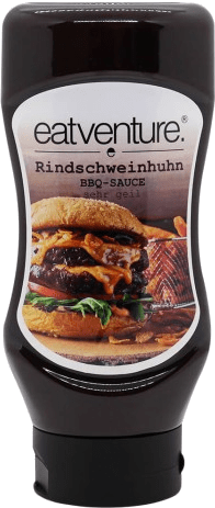 Eatventure BBQ Sauce, Rindschweinhuhn 488ml - Grillstar.deEatventure BBQ Sauce, Rindschweinhuhn 488mlEatventureGrillstar.de