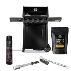 Einfach Grillen Bundle - Napoleon Freestyle 425 (2026), inkl. Einfach Würzer, BABOSSA Grillbürste & Fetttrennspray, Broil King Imperial Grillzange - Grillstar.deEinfach Grillen Bundle - Napoleon Freestyle 425 (2026), inkl. Einfach Würzer, BABOSSA Grillbürste & Fetttrennspray, Broil King Imperial GrillzangeGrillbundleEinfach GrillenGrillstar.de