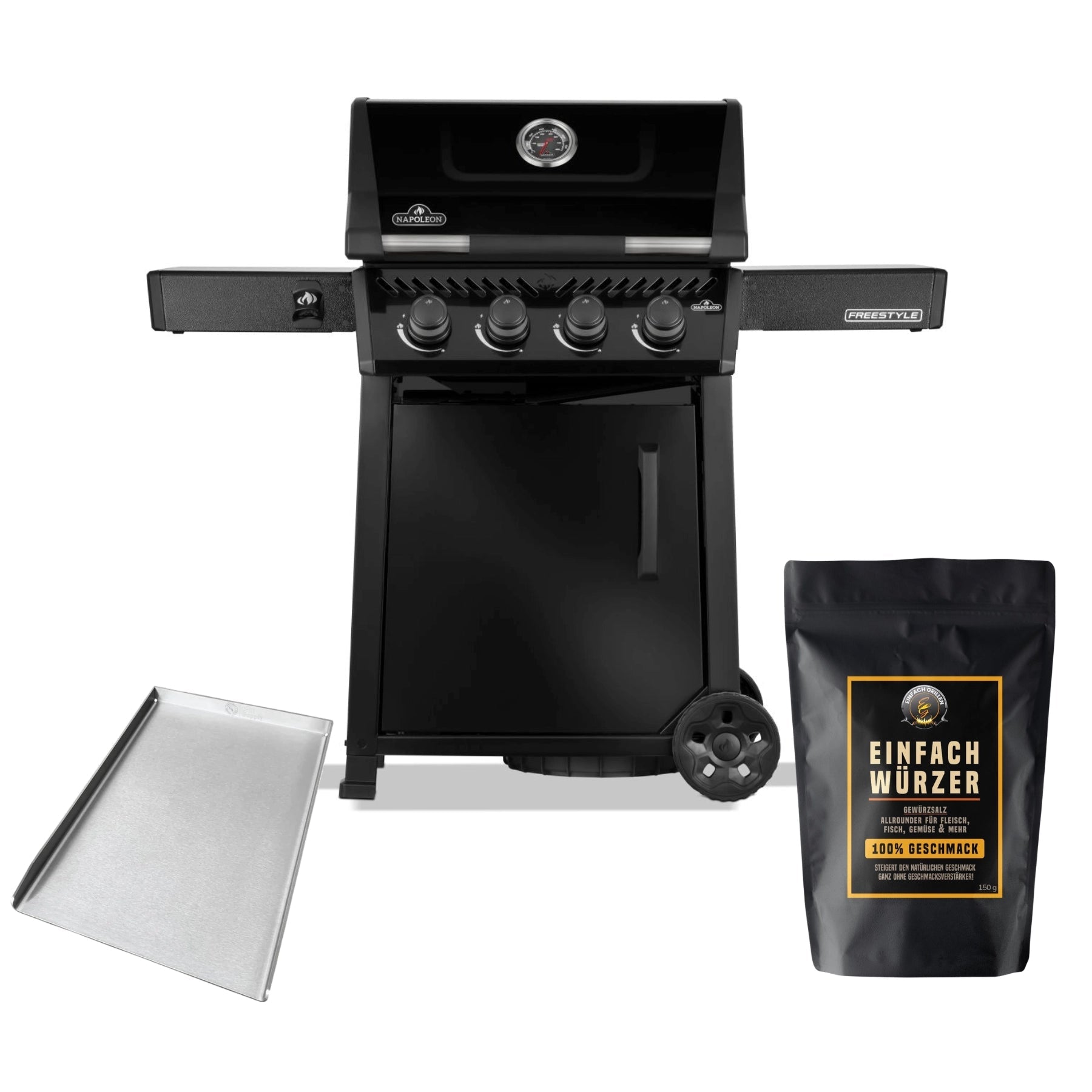 Einfach Grillen Bundle - Napoleon Freestyle 425 (2026), inkl. Einfach Würzer & Plancha - Grillstar.deEinfach Grillen Bundle - Napoleon Freestyle 425 (2026), inkl. Einfach Würzer & PlanchaGrillbundleEinfach GrillenGrillstar.de