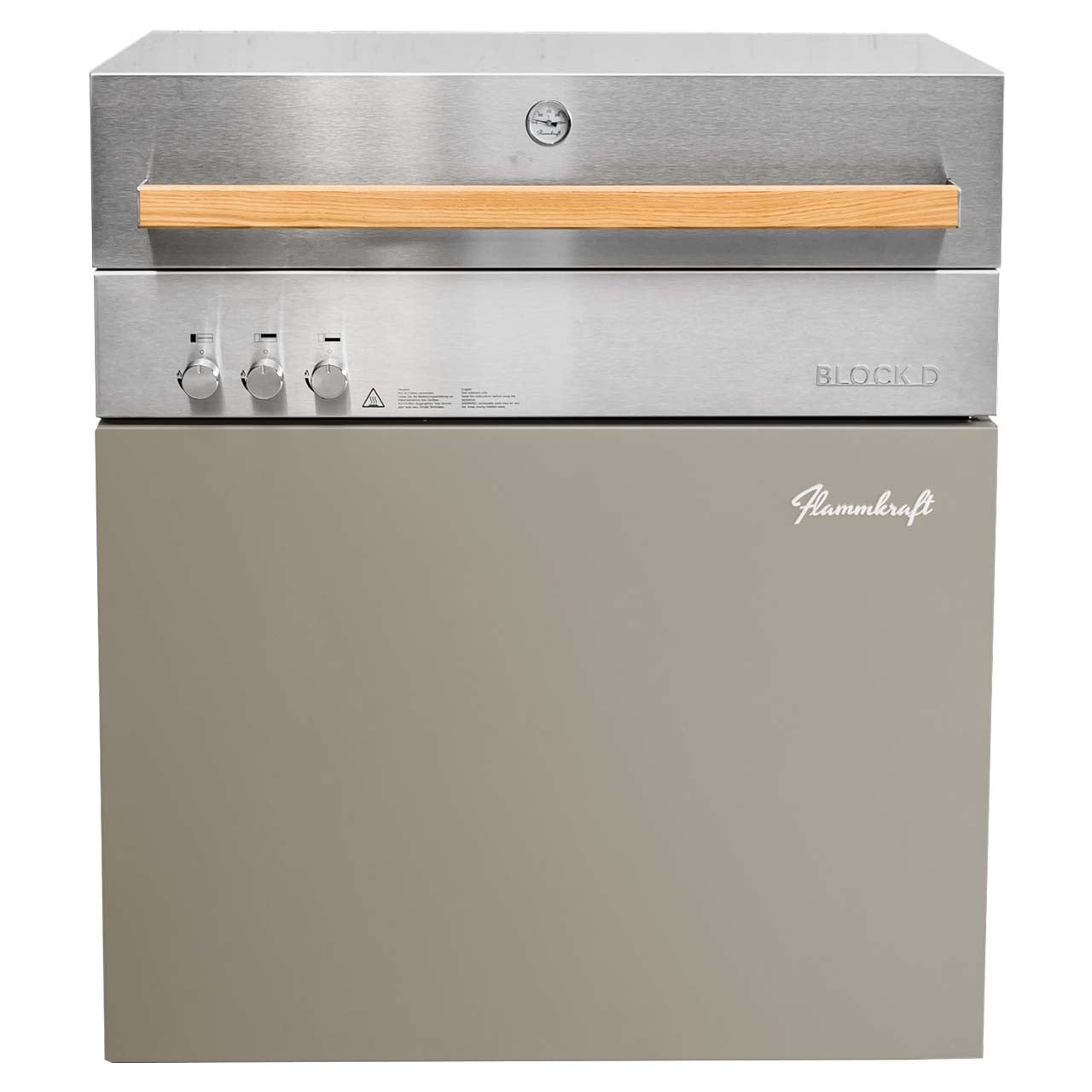 Flammkraft Gasgrill Block D Gen.5 Taupe