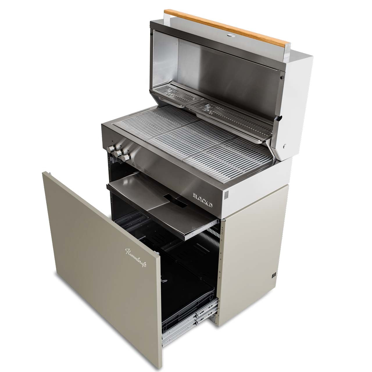 Flammkraft Gasgrill Block D Gen.5 Taupe