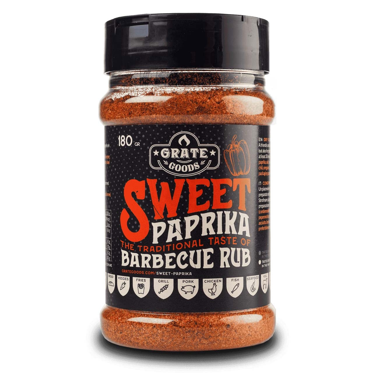 Grate Goods Sweet Paprika BBQ Rub, 180g