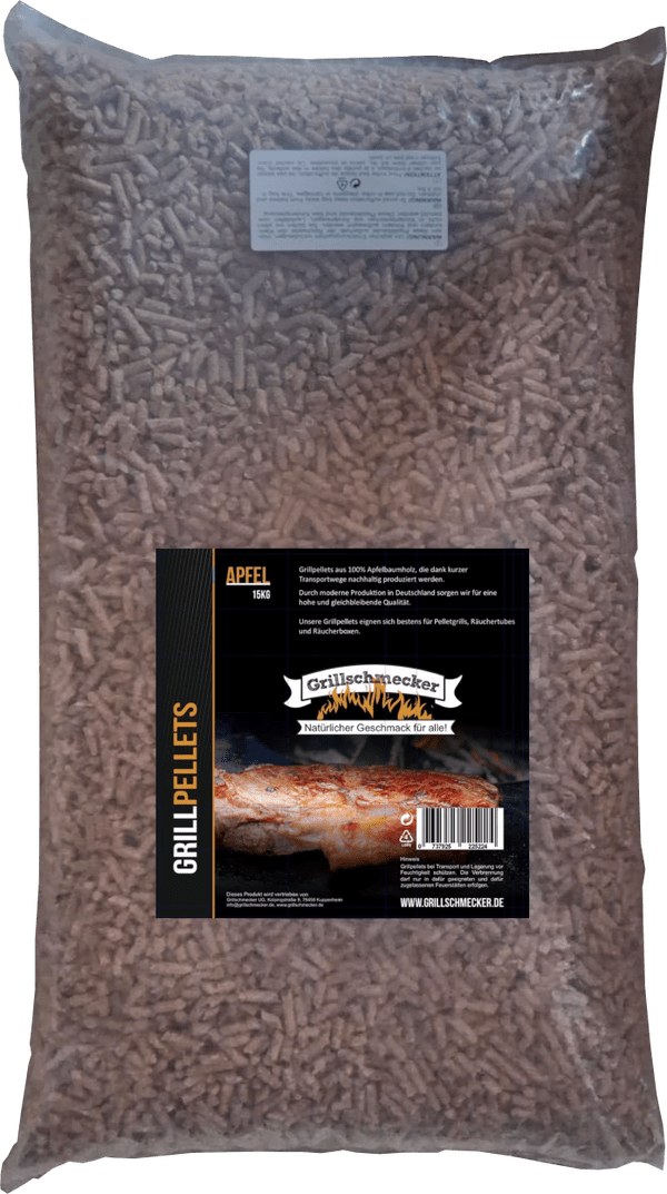 Grillschmecker Pellets, Apfel 15 kg - Grillstar.deGrillschmecker Pellets, Apfel 15 kgGrillschmeckerGrillstar.de