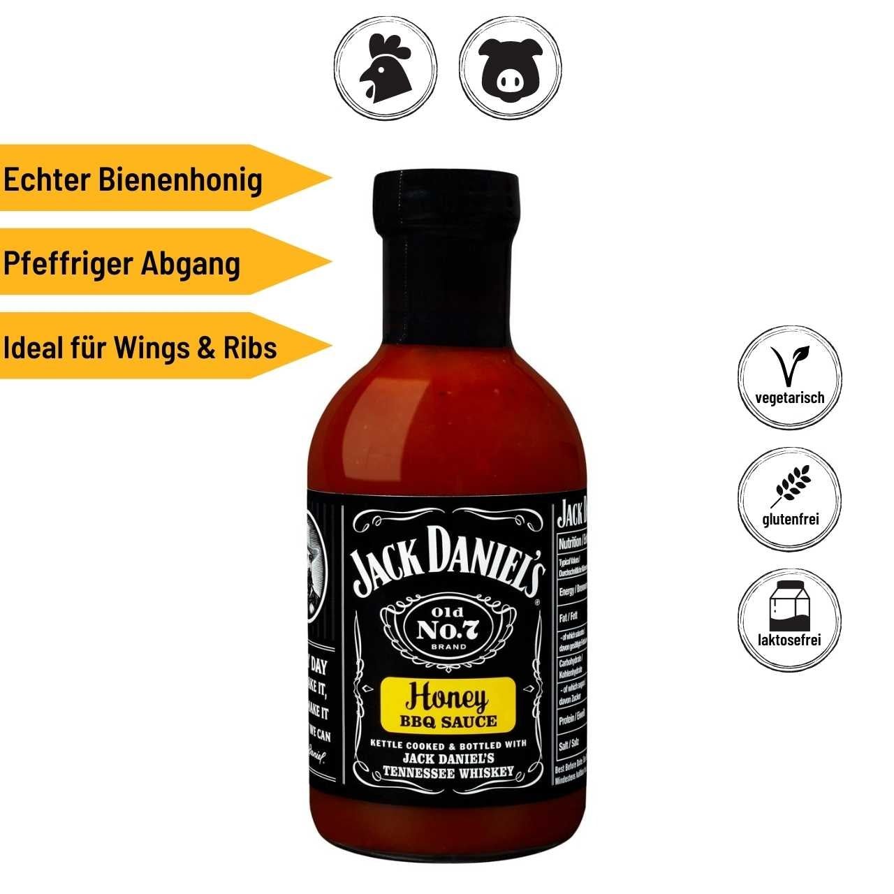 Jack Daniel's Honey BBQ Sauce - Grillstar.deJack Daniel's Honey BBQ SauceJack Daniel'sGrillstar.deJD - 17780810020931778