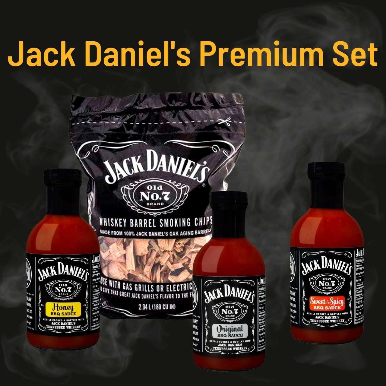 Jack Daniel's Premium Set - Grillstar.deJack Daniel's Premium SetJack Daniel'sGrillstar.deJD - SaucenSet+Raeucherchips2500003181471