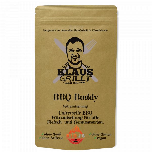 Klaus Grillt BBQ Buddy Rub, 250g - Grillstar.deKlaus Grillt BBQ Buddy Rub, 250gKlaus GrilltGrillstar.dekg308602504260769220972