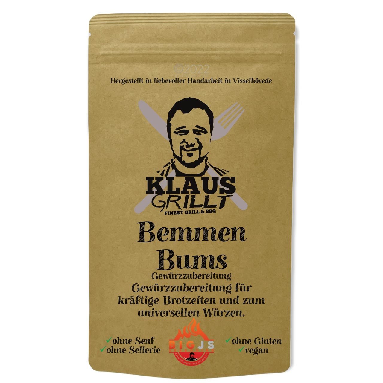 Klaus Grillt Bemmen Bums, 150g - Grillstar.deKlaus Grillt Bemmen Bums, 150gKlaus GrilltGrillstar.dekg308001504260436660070