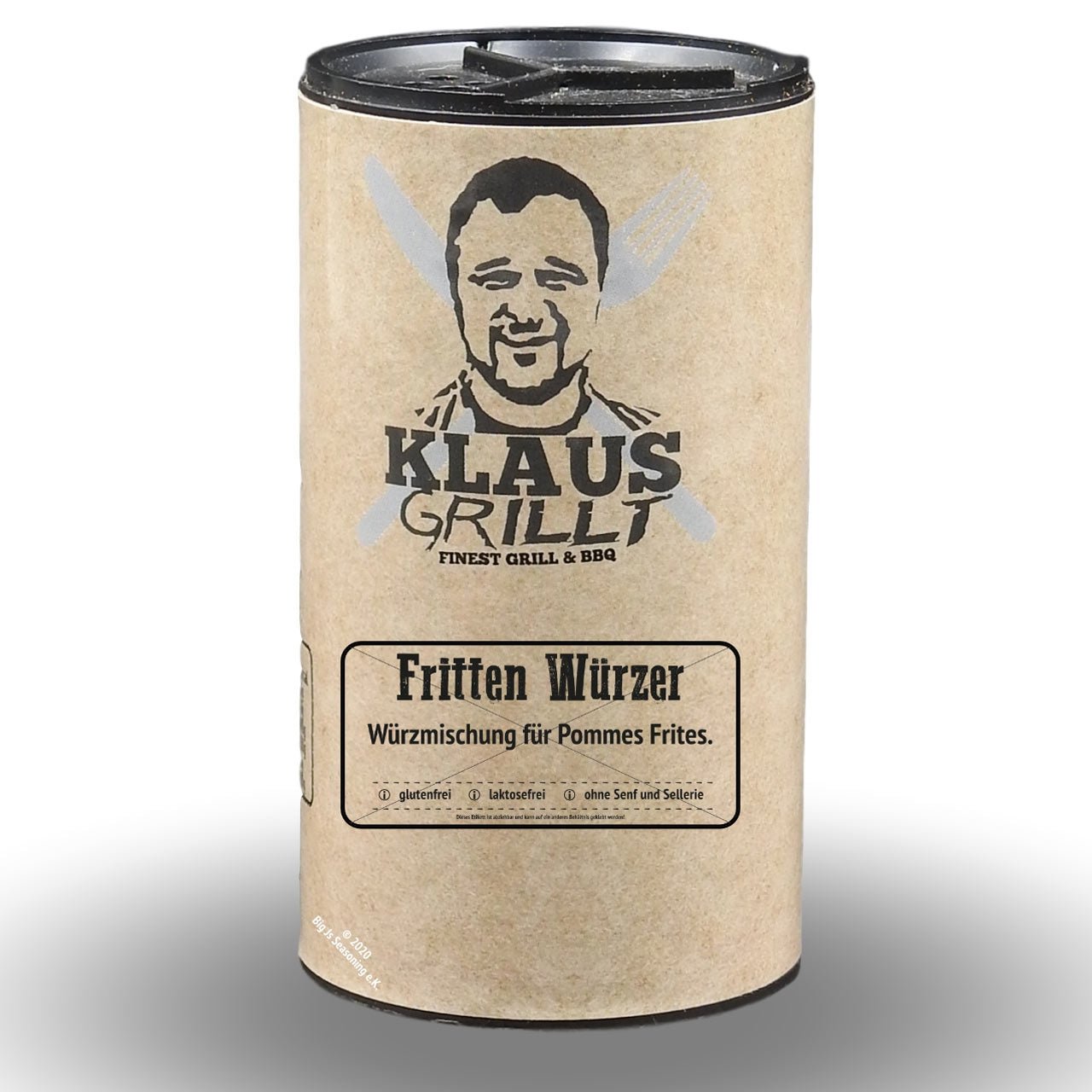 Klaus Grillt Frittenwürzer, 120g Streuer - Grillstar.deKlaus Grillt Frittenwürzer, 120g StreuerKlaus GrilltGrillstar.dekg303901204260436660322