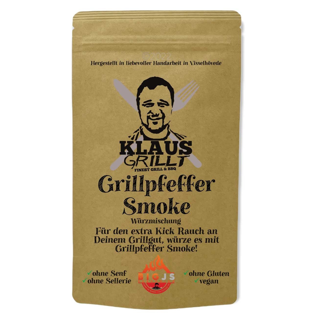 Klaus Grillt Grillpfeffer Smoke, 100g Streuer - Grillstar.deKlaus Grillt Grillpfeffer Smoke, 100g StreuerKlaus GrilltGrillstar.dekg304701004260769221726