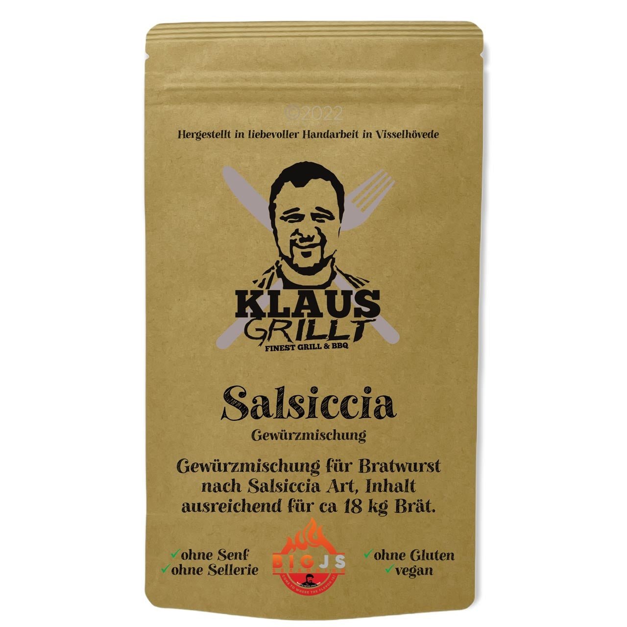 Klaus Grillt Salciccia Gewürzmischung, 150g - Grillstar.deKlaus Grillt Salciccia Gewürzmischung, 150gKlaus GrilltGrillstar.dekg320201504260436669257