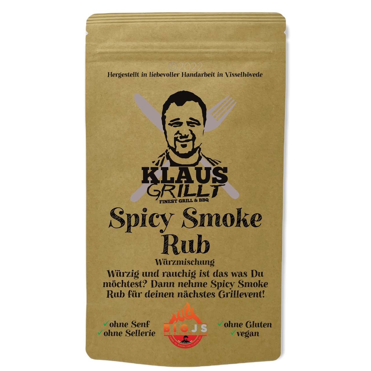 Klaus Grillt Spicy Smoke Rub, 250g - Grillstar.deKlaus Grillt Spicy Smoke Rub, 250gKlaus GrilltGrillstar.dekg304602504260769221719