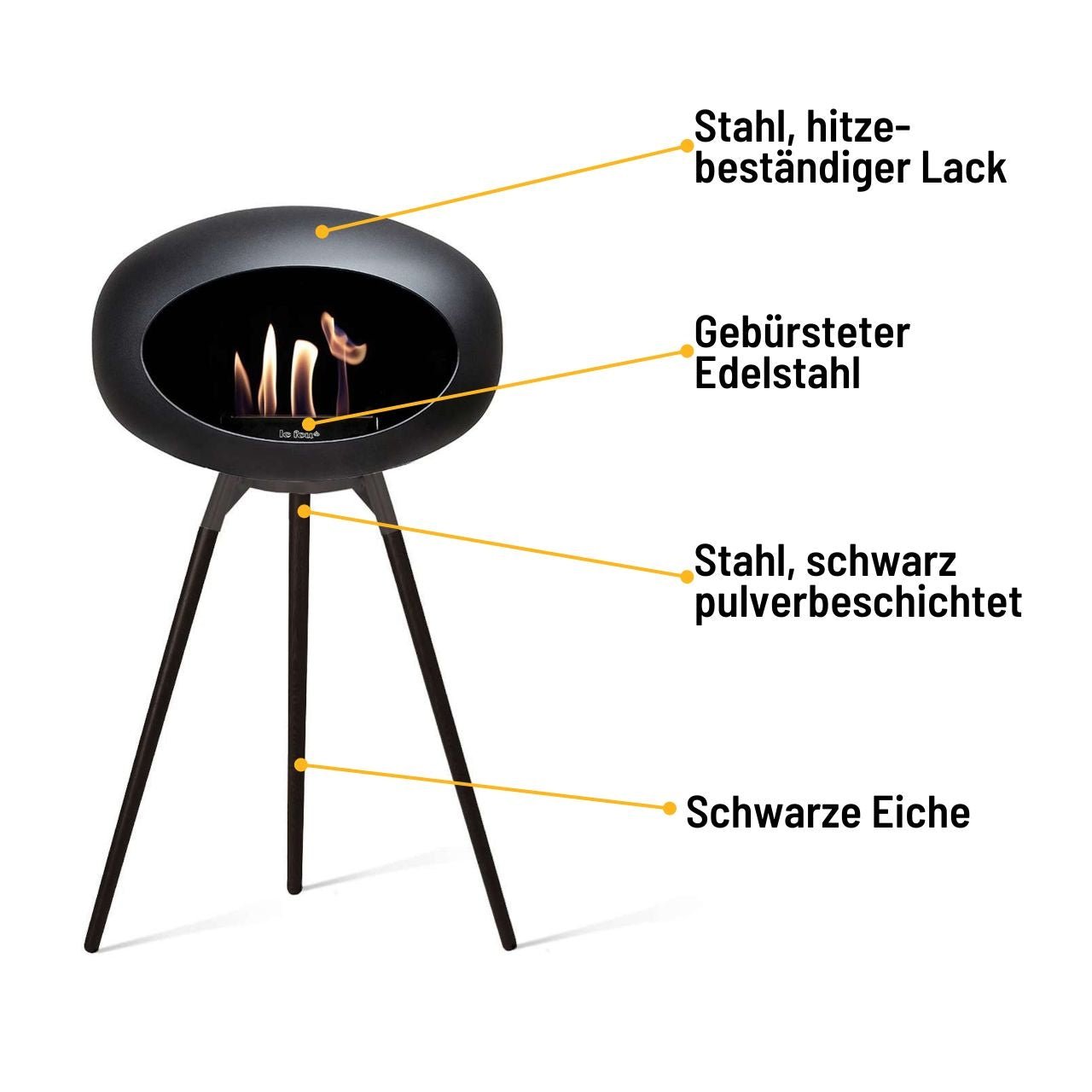 Le Feu Ground High, Black Black - Grillstar.deLe Feu Ground High, Black BlackLe FeuGrillstar.de8001045713958001047