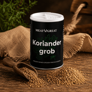 Meat 'n' Great Koriander grob, Streuer, 50g - Grillstar.deMeat 'n' Great Koriander grob, Streuer, 50gMeat 'n' GreatGrillstar.de