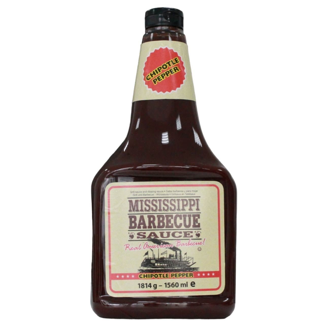 Mississippi Barbecue Sauce Chipotle Pepper, 1560ml - Grillstar.deMississippi Barbecue Sauce Chipotle Pepper, 1560mlMississippiGrillstar.deMS00920743639000439