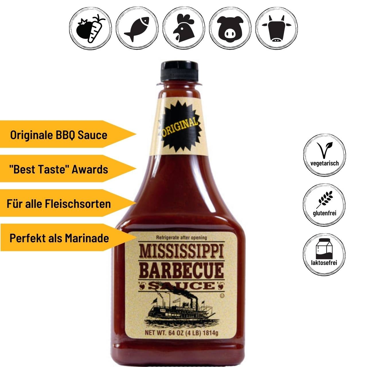 Mississippi Original BBQ Sauce, 1560ml