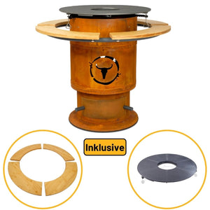 Moesta Bandit FirePlace inkl. lasierten Bambus Ablagen & BBQ - Disk - Grillstar.deMoesta Bandit FirePlace inkl. lasierten Bambus Ablagen & BBQ - DiskMoestaGrillstar.de195064260664772156