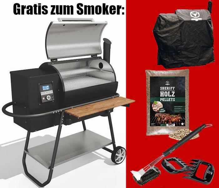 Moesta Sheriff Pellet Smoker, Sparbundle (neuestes Modell) - Grillstar.deMoesta Sheriff Pellet Smoker, Sparbundle (neuestes Modell)MoestaGrillstar.de19896