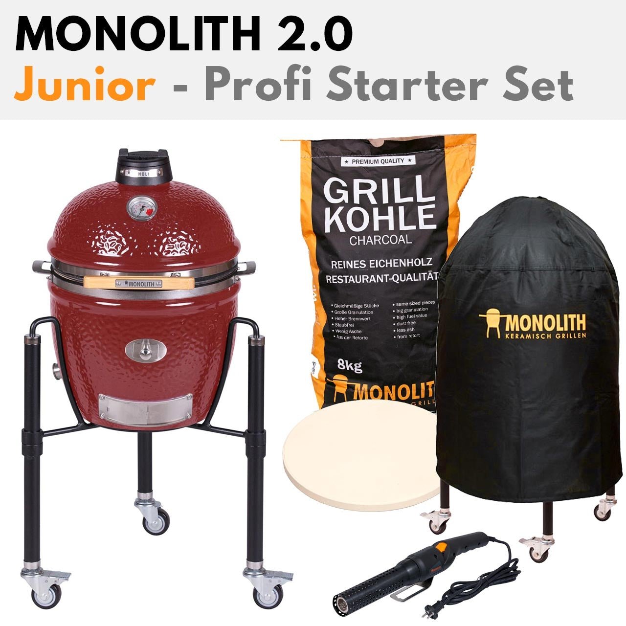 Monolith Junior Pro Serie 2.0 - Profi - Starter Set, Rot - Grillstar.deMonolith Junior Pro Serie 2.0 - Profi - Starter Set, RotMonolithGrillstar.deJunior - Profi2.0 - rot2500003127394