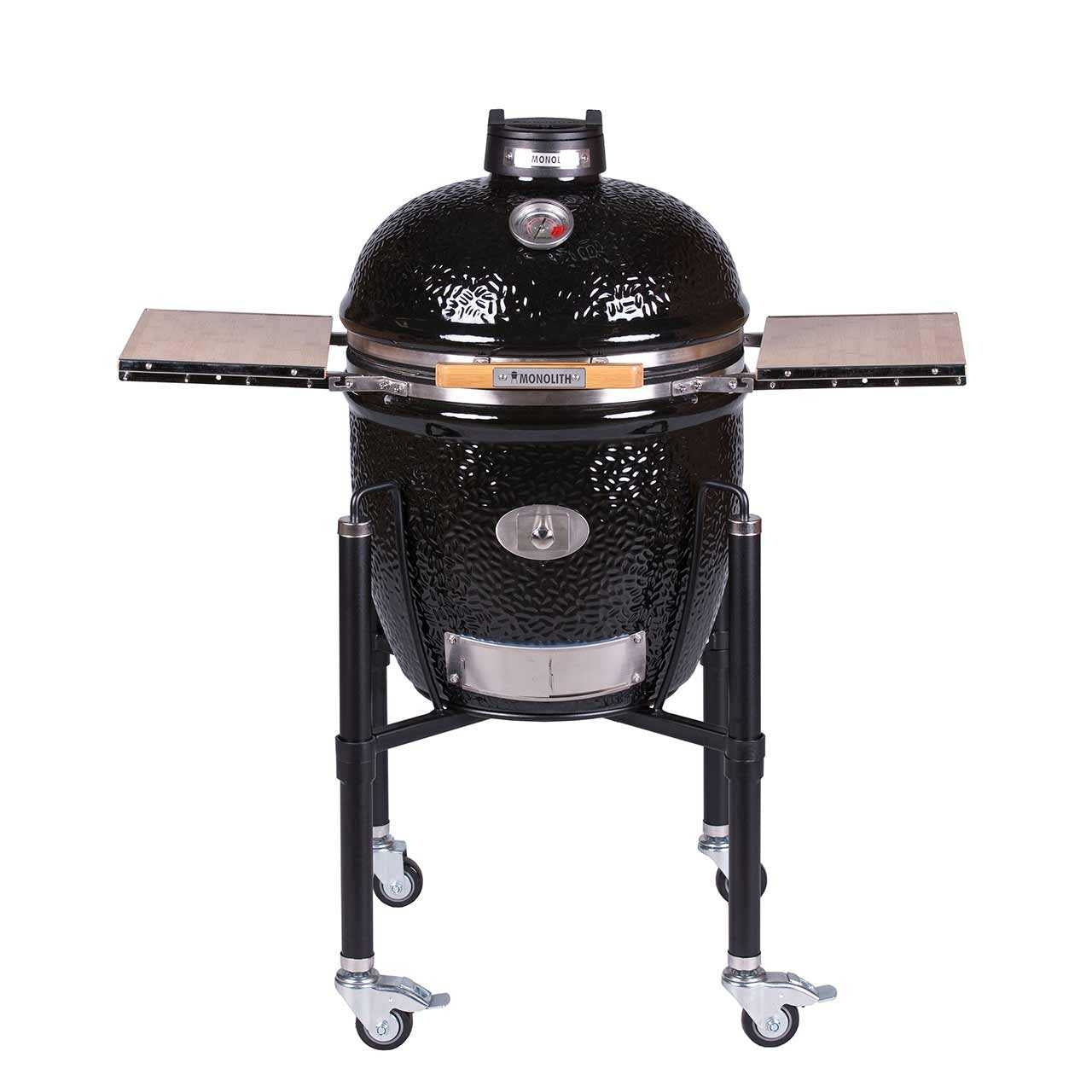 Monolith Kamado Grill Classic Pro-Serie 2.0 – BLACK mit Gestell