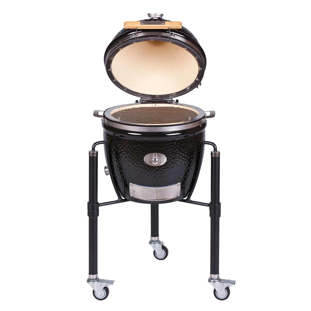 Monolith Kamado Grill Junior Pro Serie 2.0 – BLACK mit Gestell