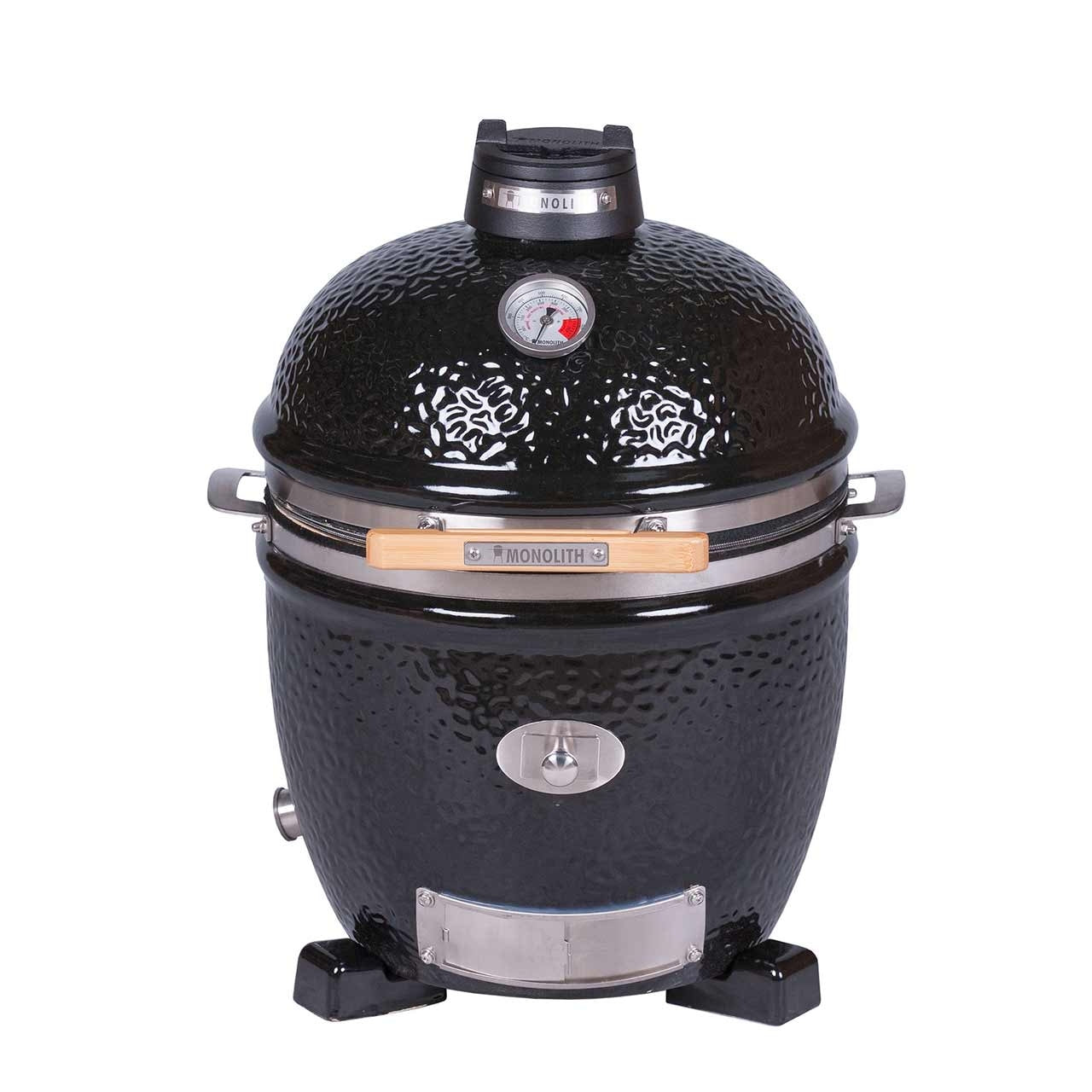 Monolith Kamado Grill Junior Pro Serie 2.0 – BLACK ohne Gestell