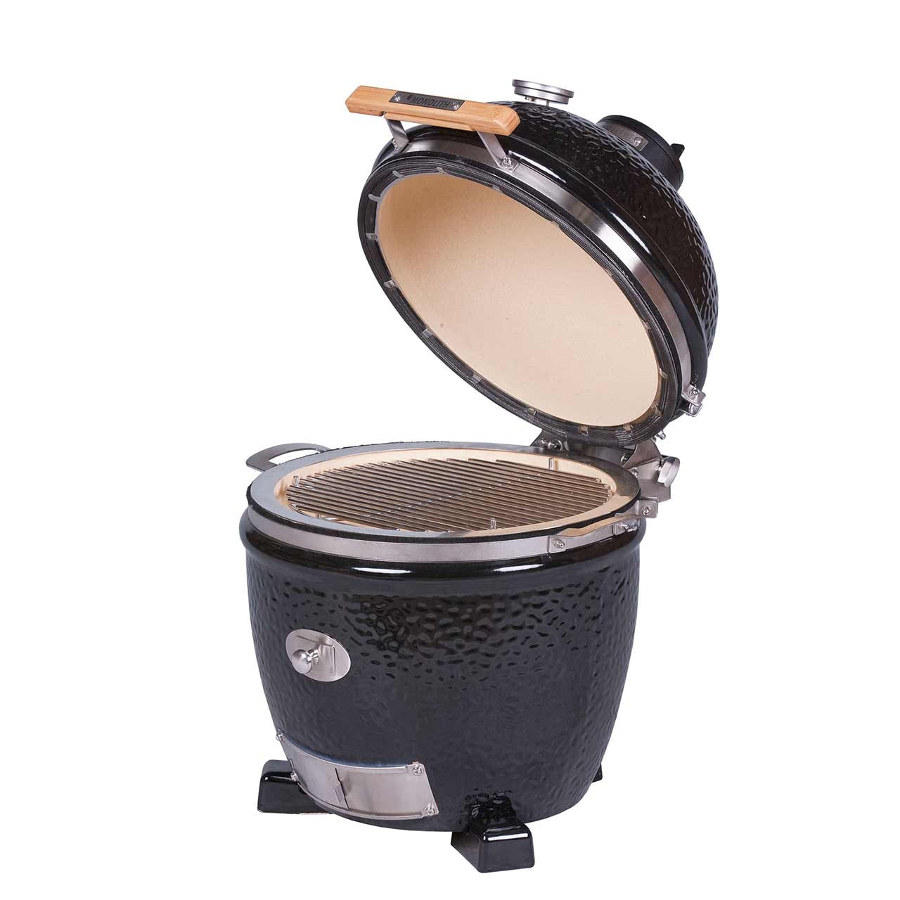 Monolith Kamado Grill Junior Pro Serie 2.0 – BLACK ohne Gestell