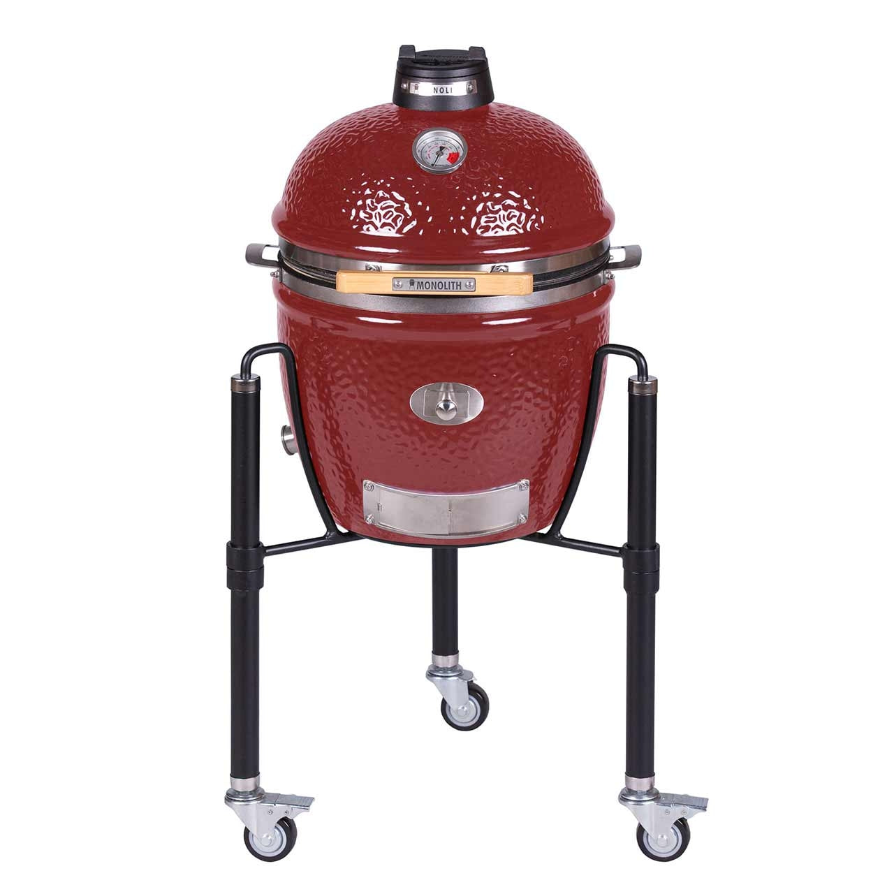 Monolith Kamado Grill Junior Pro 2.0 – ROT mit Gestell