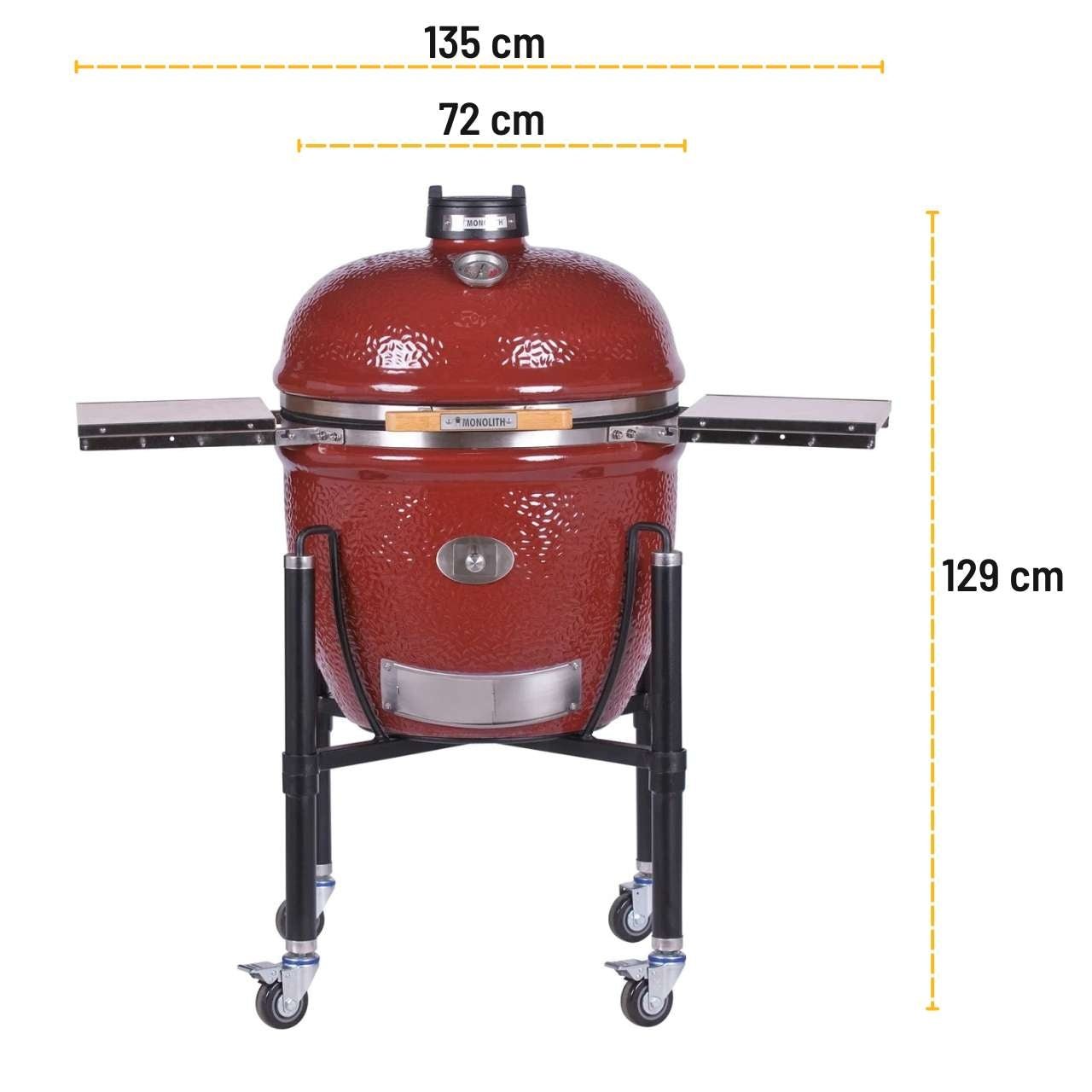 Monolith LeChef Pro - Serie 2.0 – RED mit Gestell, 55 cm Edelstahlrost, Glasfaserdichtung, Smart Grid System - Grillstar.deMonolith LeChef Pro - Serie 2.0 – RED mit Gestell, 55 cm Edelstahlrost, Glasfaserdichtung, Smart Grid SystemMonolithGrillstar.de121030 - REDM4260444583385