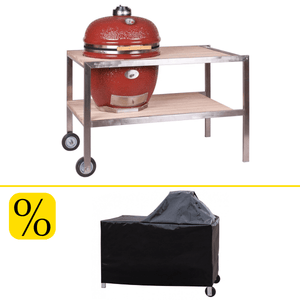 Monolith LeChef Rot Pro 2.0 inklusive Tisch und Abdeckhaube - Grillstar.deMonolith LeChef Rot Pro 2.0 inklusive Tisch und AbdeckhaubeGrillstar.deGrillstar.de
